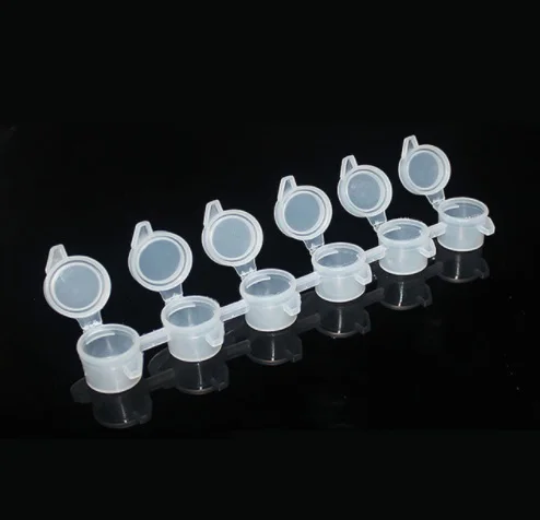 

plastic paint pot strips 3ml x6 jars