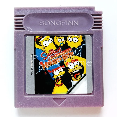 

The Simpsons Night of the Living Treehouse of Horror Game Cartridge Accessories for 16 Bit Video Game Console