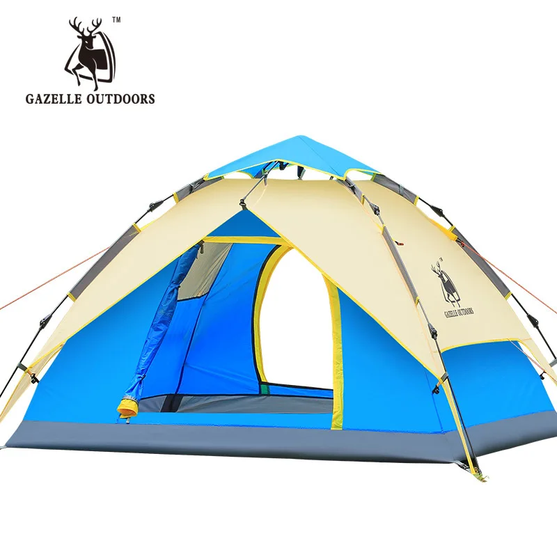 3-4 person Tents Hydraulic automatic Windproof Waterproof Double Layer Tent Outdoor Hiking Camping Tent Picnic tents