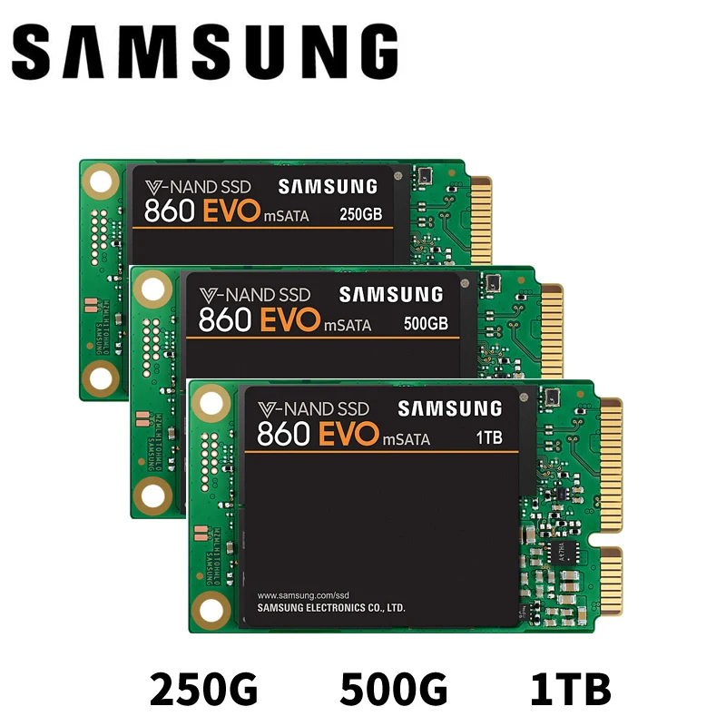 SAMSUNG 860EVO 860 EVO 250GB 500GB 1 ТБ 250G 500G MSATA Внутренние твердотельные накопители SSD SATA 6