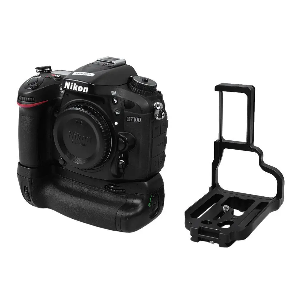 

L Quick Release Plate/Camera Bracket for Nikon D7100 With Battery Pack Grip