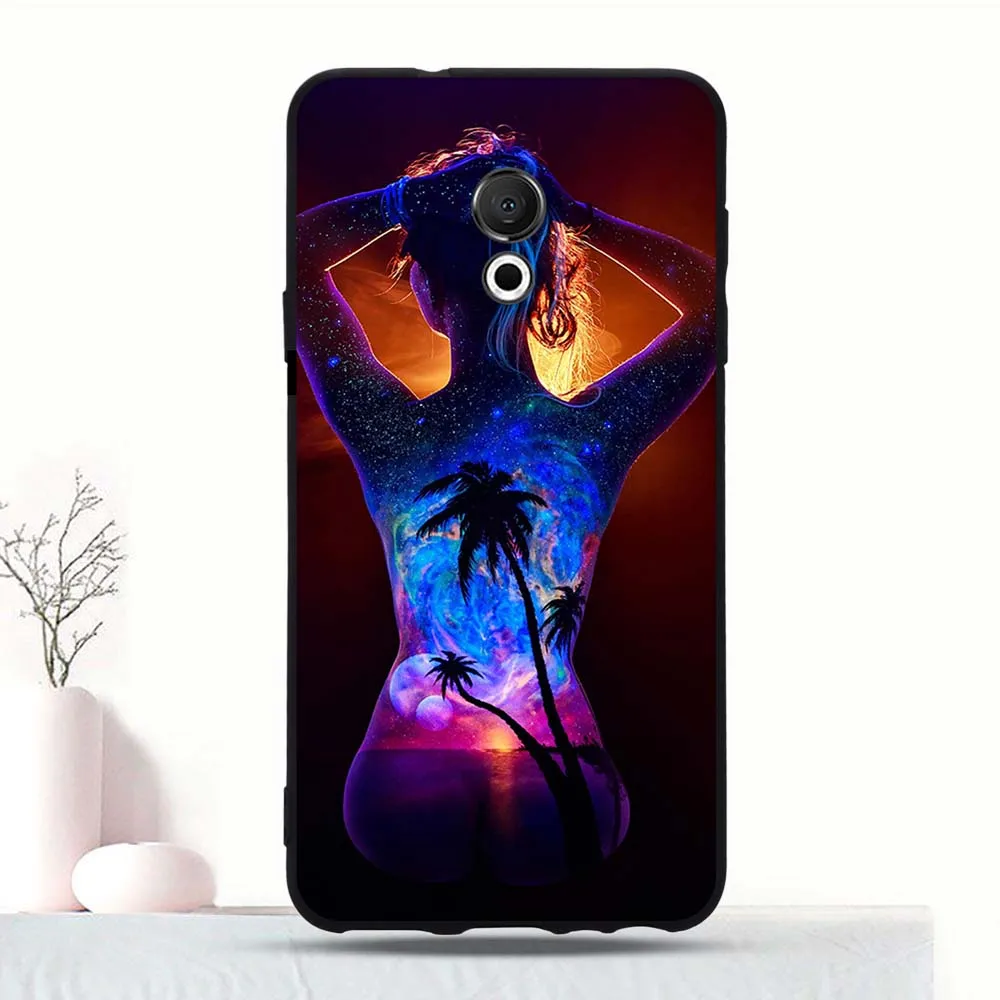 Case For Meizu 15 Lite Silicone Pattern Printed Case For Meizu M15 TPU Back Protective Cover For Meizu 15 Lite Case 5.46" Coque 