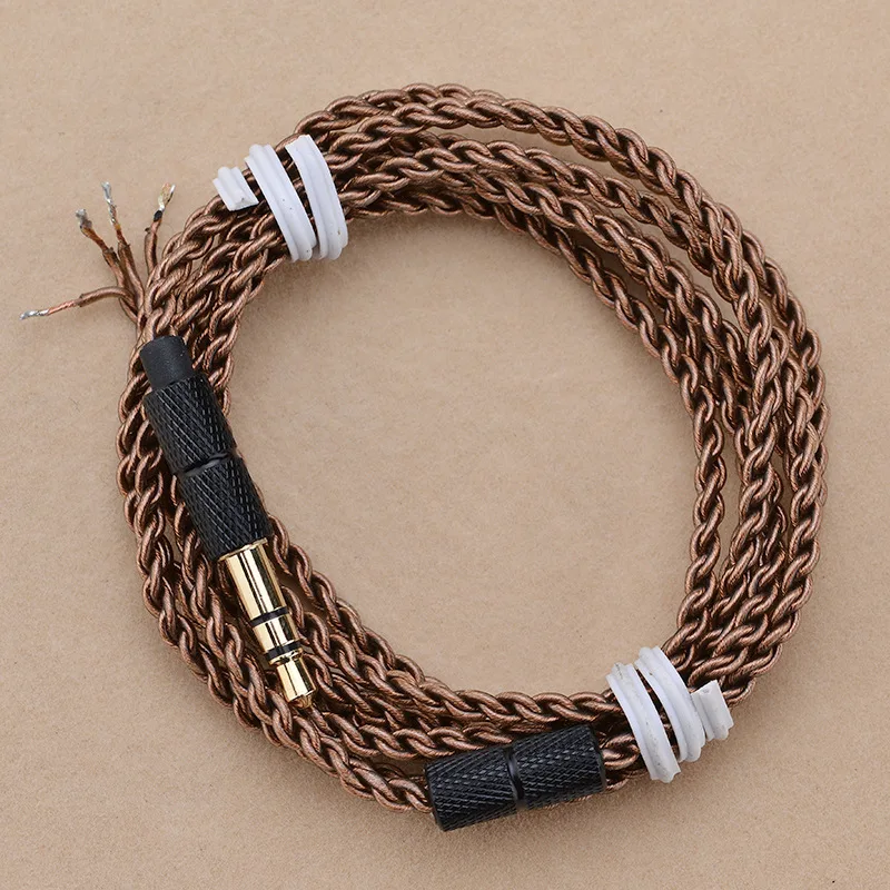 10pcs DIY Headphone cable 3.5mm 6N UE18 core copper cable Strands audio