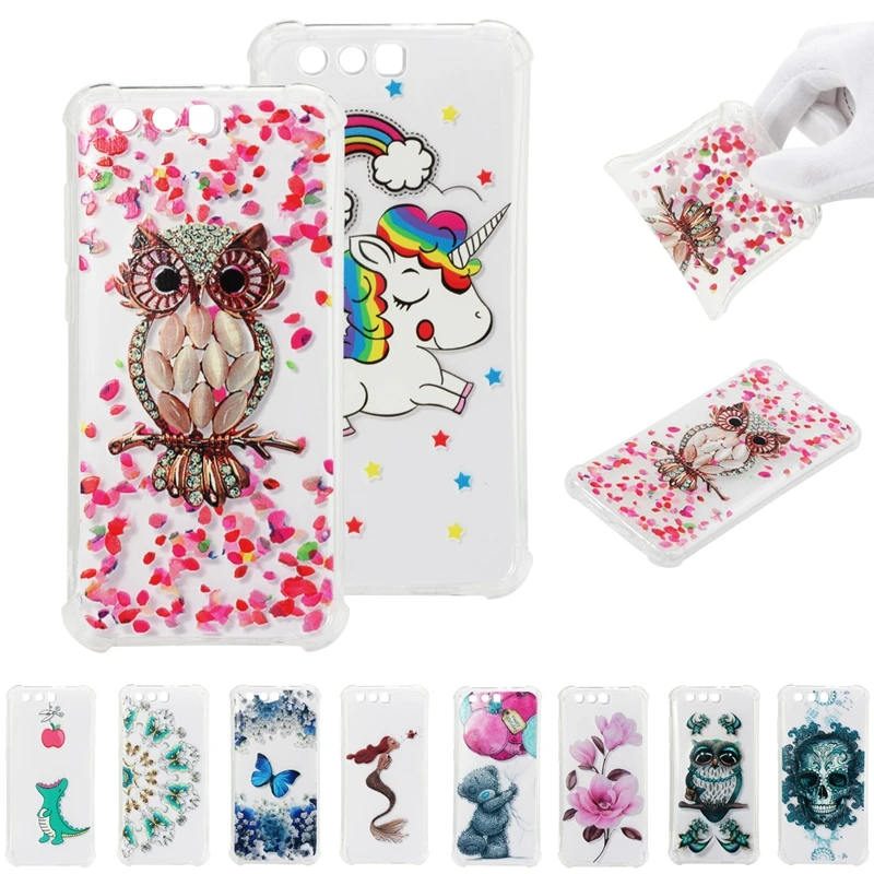 

Huawei Honor 9 Case Honor 9 Lite Cover Cartoon Owl Shockproof Silicone Phone Case on for Funda Huawei Honor9 Lite Case Men Women