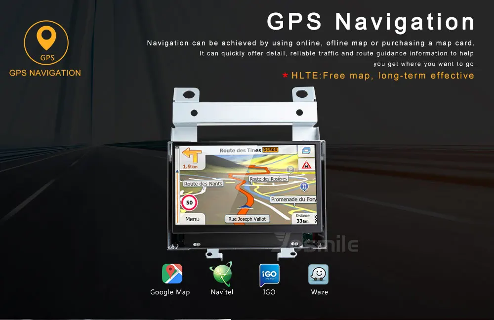Cheap Josmile 2 din Android 8.1 GPS Car Multimedia Player For Land Rover Freelander 2 2007 2008 2009 2010 2011 2012 Radio Head Unit 4G 7