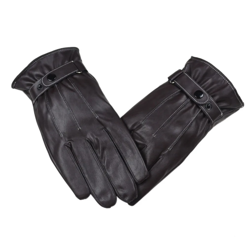Женские перчатки для вождения с кружевным бантом, кожаные зимние теплые варежки, женские мотоциклетные лыжные перчатки на весь палец, тактические