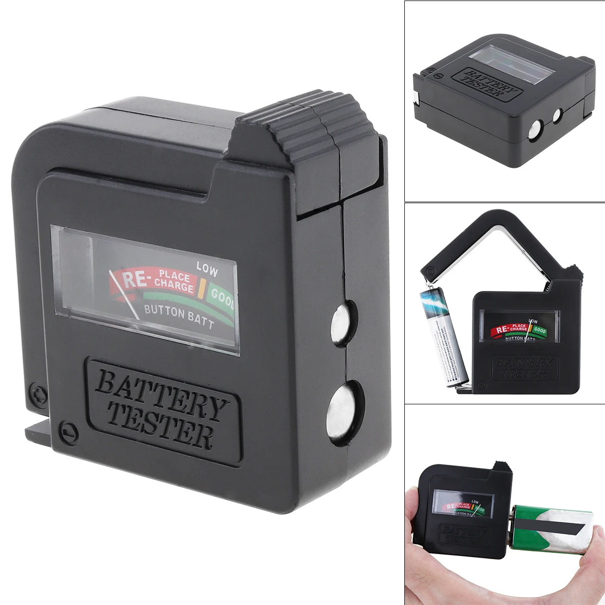 

Universal Battery Tester Portable Handheld Battery Measuring Tool for AA / AAA / D / 9V Battery / 1.5V Button Cells Battery