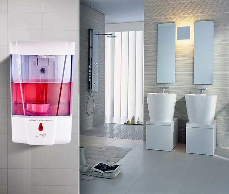 X-5502 Genuine Itax 700ML Infrared Sensing Wall-mounted ABS Plastic Automatic Soap Dispenser Shampoos Liquid Soaps For Kitchen X-5502 Genuine Itax 700ML Infrared Sensing Wall-mounted ABS Plastic Automatic Soap Dispenser Shampoos Liquid Soaps For Kitchen