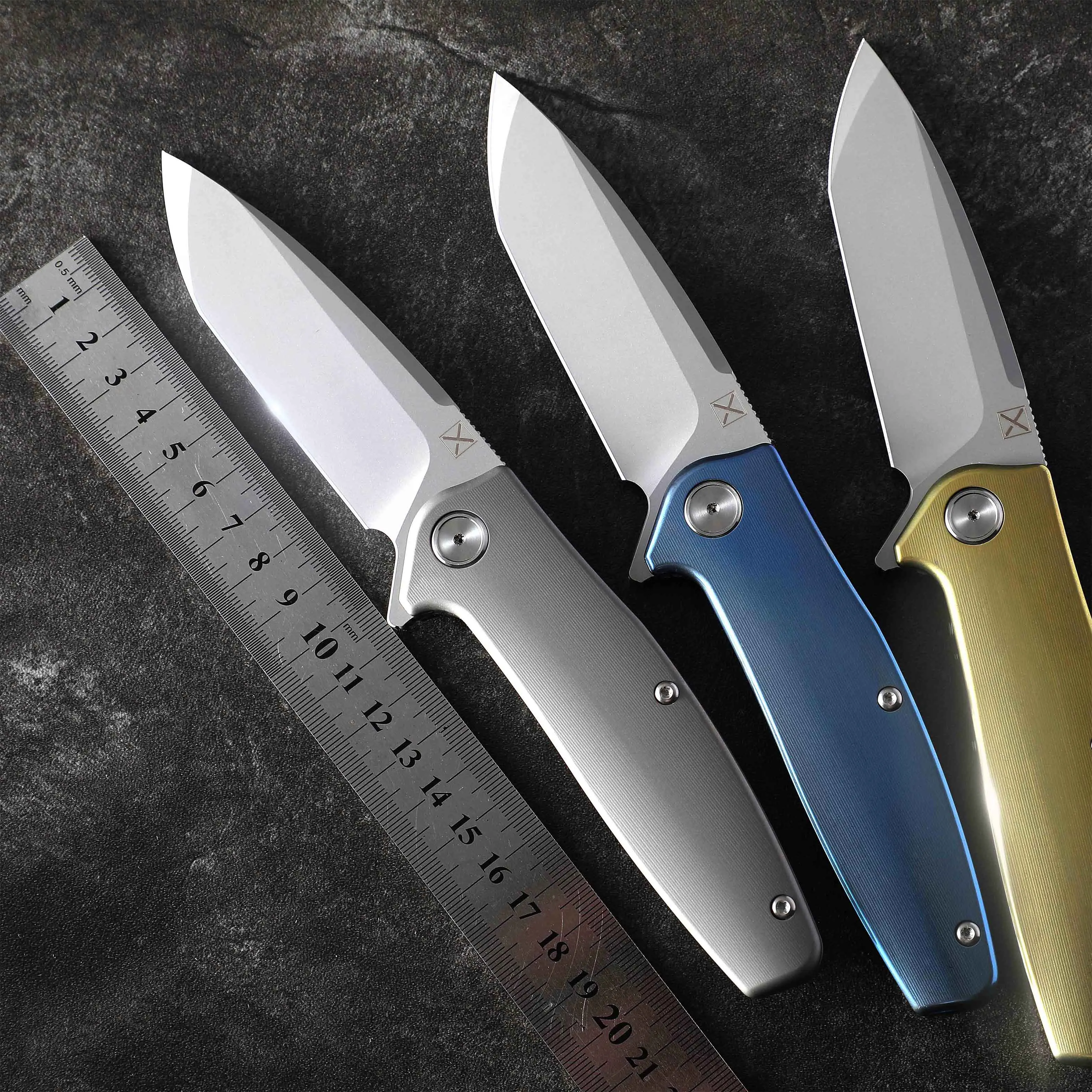 Tanie Yon Xanadu nóż VG 10 ostrze ceramiczne łożyska taktyczne noże kieszonkowe TC4 titanium uchwyt na zewnątrz camping polowanie narzędzie cutter EDC