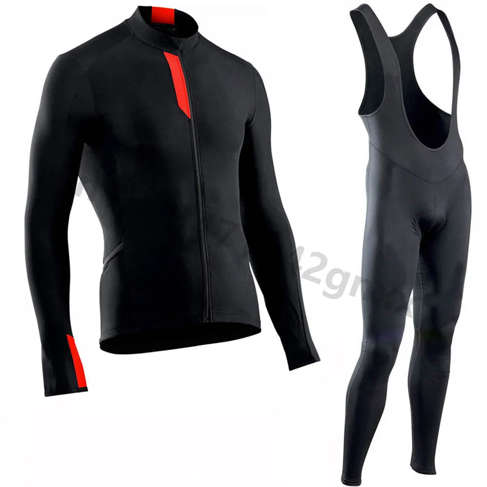

NW 2019 Spring Autumn Bicycle Jerseys Suit Maillot Ropa Ciclismo Long Sleeve Men Cycling Jersey Set Breathable MTB Bike Clothing