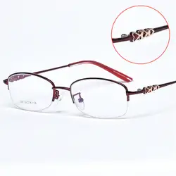 Сплав Элегантные женские очки оправа оптические очки простые очки маленькие коробки Рецептурные очки на заказ очки 536