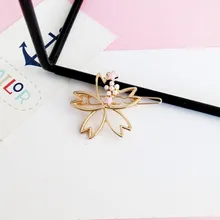 Новинка лета Сакура звезда цветок девушка шпилька Студенческая волна модная шпилька для волос ювелирные изделия оптом