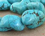 

Excelent Turquoises Jewellery,Blue Nugget Turquoises Loose Beads,15inches One Full Strand 20MM-25mm