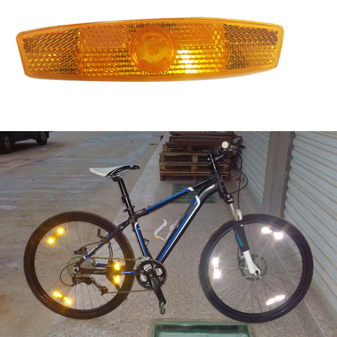 Worgeous 1 Pair Night Cycling Bike Wheel Reflectors Spoke Reflectors