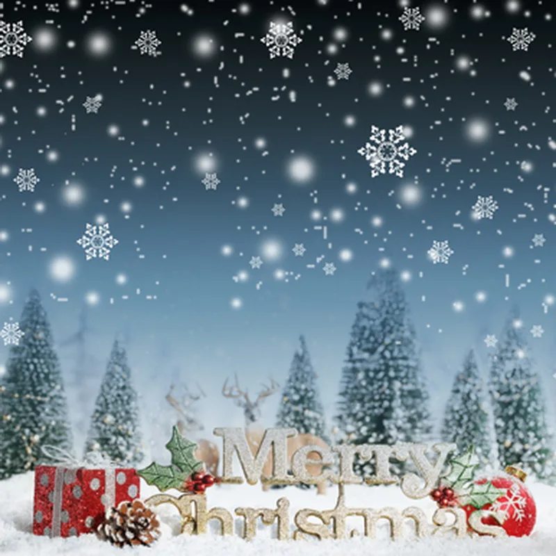 New 1.25(W)X2(H)m Vinyl Christmas Gifts Photography Backdrops Hot Selling Festival Background Snowflake Wallpaper 4x6.5ft | Электроника