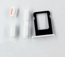 10sets lot High Quality SIM Card Tray Slot Sim Card Holder Side Button Green Yellow Red