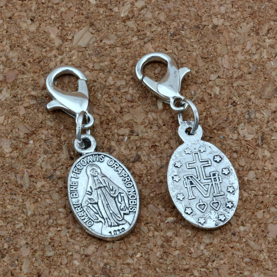 20pcs Antique silver Catholic Icon Religious Medal San Benito Charms