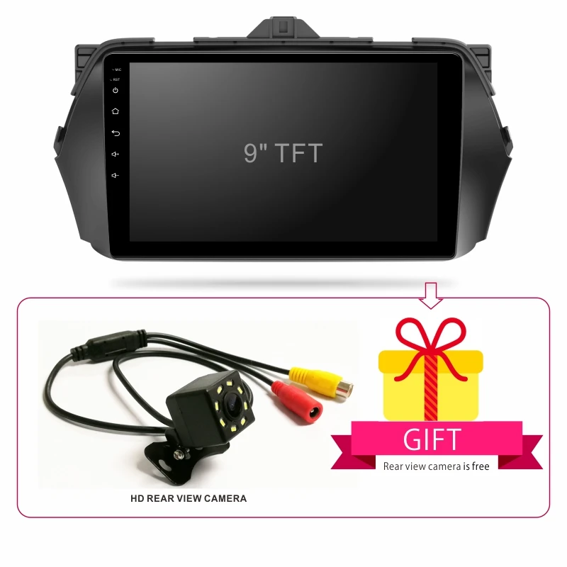 Best Dinpei Android 9.0 Car Radio Multimedia Player For Suzuki Alivio Ciaz 2014 2015 2016 2017 2018 GPS Navigation 4G wifi video 5