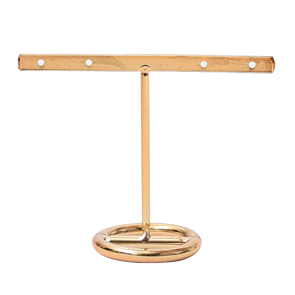 4 Holes T-bar Jewelry Display Rack Stand Holder Organizer Showcase 14cm/7cm Room Shop Counter Showcase