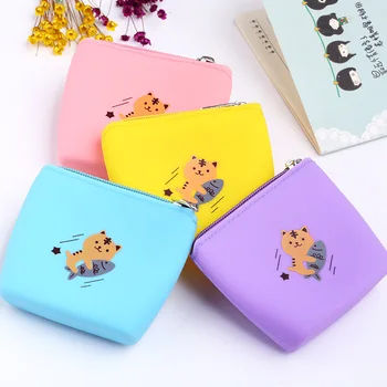 

Fashion Women Bags New Candy Color Rubber Silicone Pouch Purse Wallet Glasses Cellphone Cosmetic Zipper Coin Bag Case Monedas