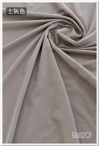 180x50 см, органический хлопок, щетина, трикотажная футболка, ткань, летние леггинсы, облегающая, высокая эластичность, чистый цвет, ткань 240 г/м - Цвет: gray