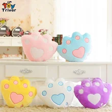 LED light-up toys Luminous Bear’s Paw Glow light Pillow Plush Stuffed Doll Party Birthday Baby Kids Gift Home Living Decoration
