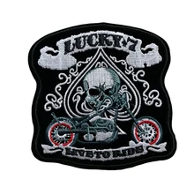 Пользовательские вышитые DIY Панк Череп пришить термоклейкая заплата нашивка тканевая аппликация патч любой размер любой дизайн Добро пожаловать на заказ