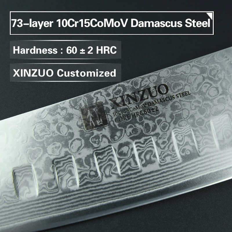 XINZUO 7 inch Santoku Knife Japanese Chef Knife vg10 Damascus Steel Professional Kitchen Knive with Ergonomic Rose Wood Handle