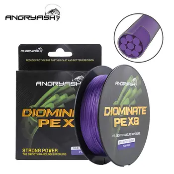 

Angryfish Diominate PE X8 Fishing Line 500M/547YDS 8 Strands Braided Fishing Line Multifilament Line Purple