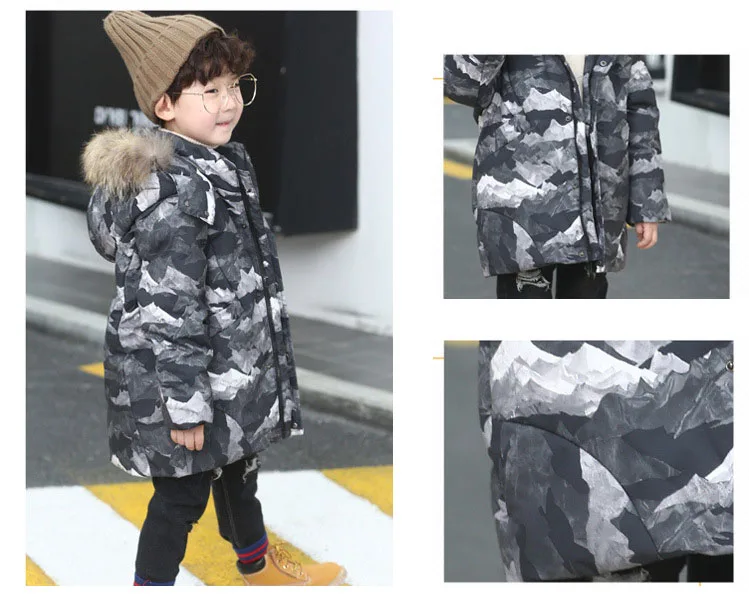 camouflage hooded white duck down coats for kids outerwear tops for teenage boys winter jackets clothing new 2018 children coats (12)