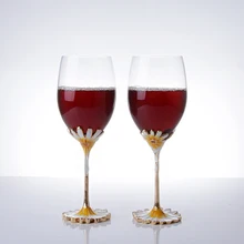 Подсолнух красное вино очки бытовой хрустальный Кубок свадебный бокал чашка для вина Свадебные подарки