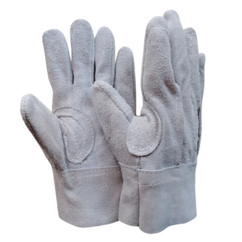 

Hot Sale BC Grade Ultrathin Cowhide Safety Work Gloves Two-layer Short Leather Full Leather Protective Gloves
