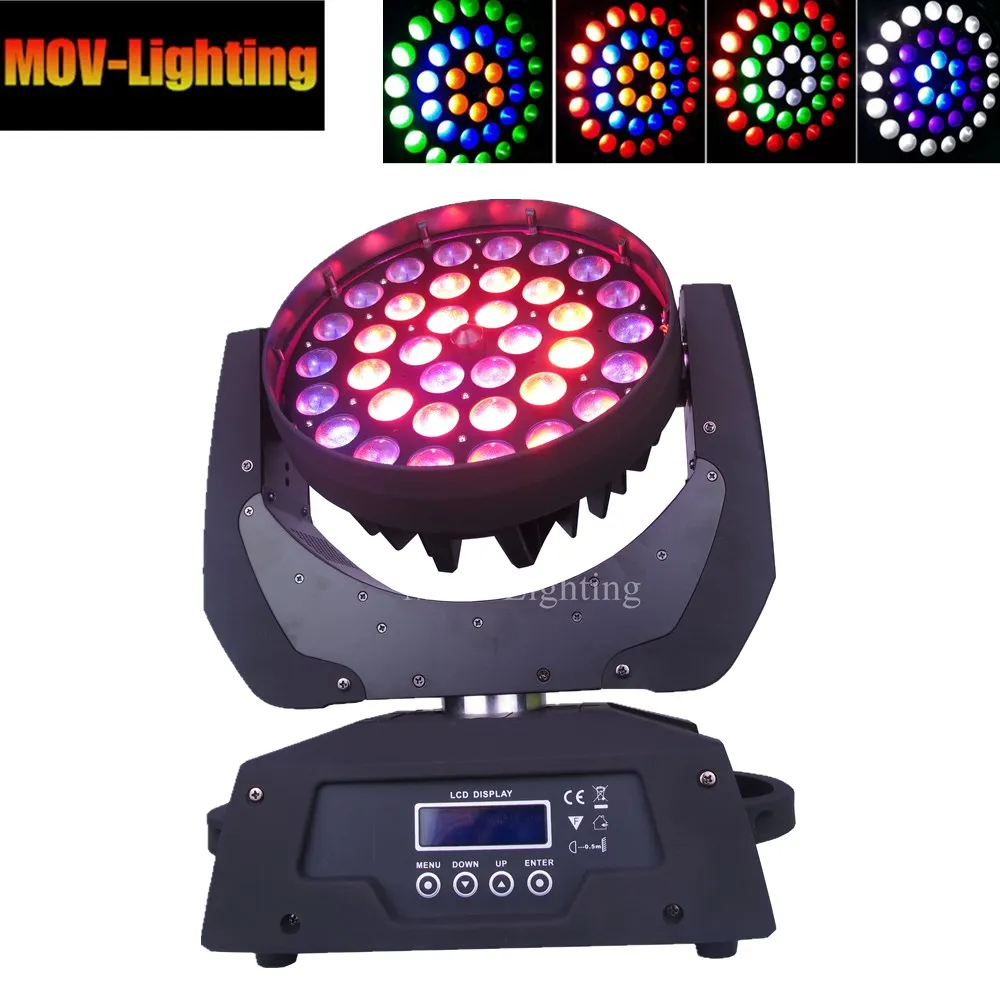 Профессиональный Lyre 36x18w RGBWA UV 6IN1 Zoom DMX сценические огни | Лампы и освещение