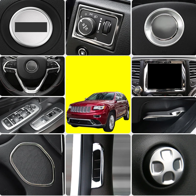 Lsrtw2017 Abs Car Interior Central Control Decorations for Jeep Grand Cherokee 2011 2012 2013