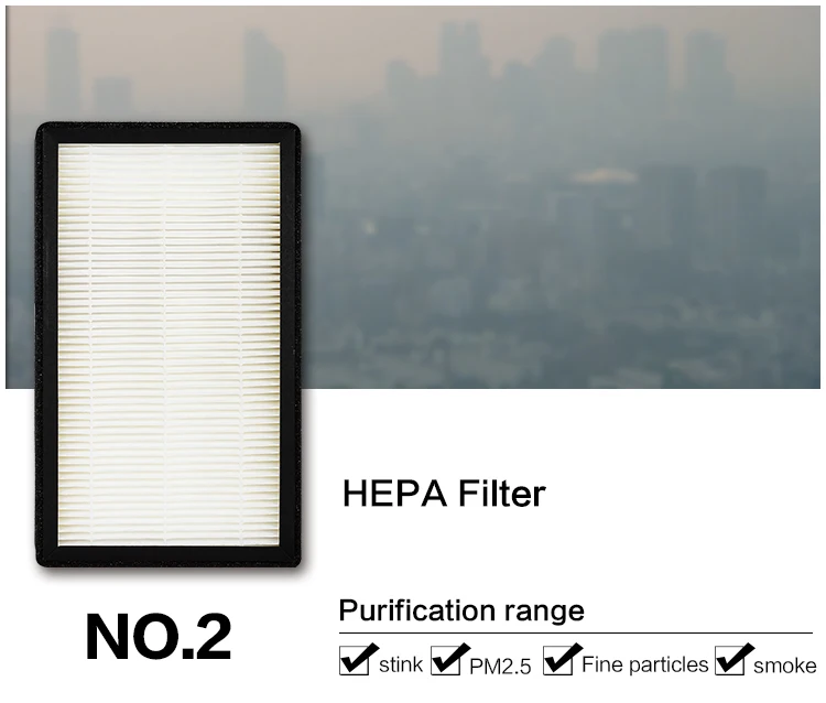 HVAC ventilation system air purifier metal air purification box with activated carbon HEPA filter PM2.5 Remover for 100mm duct