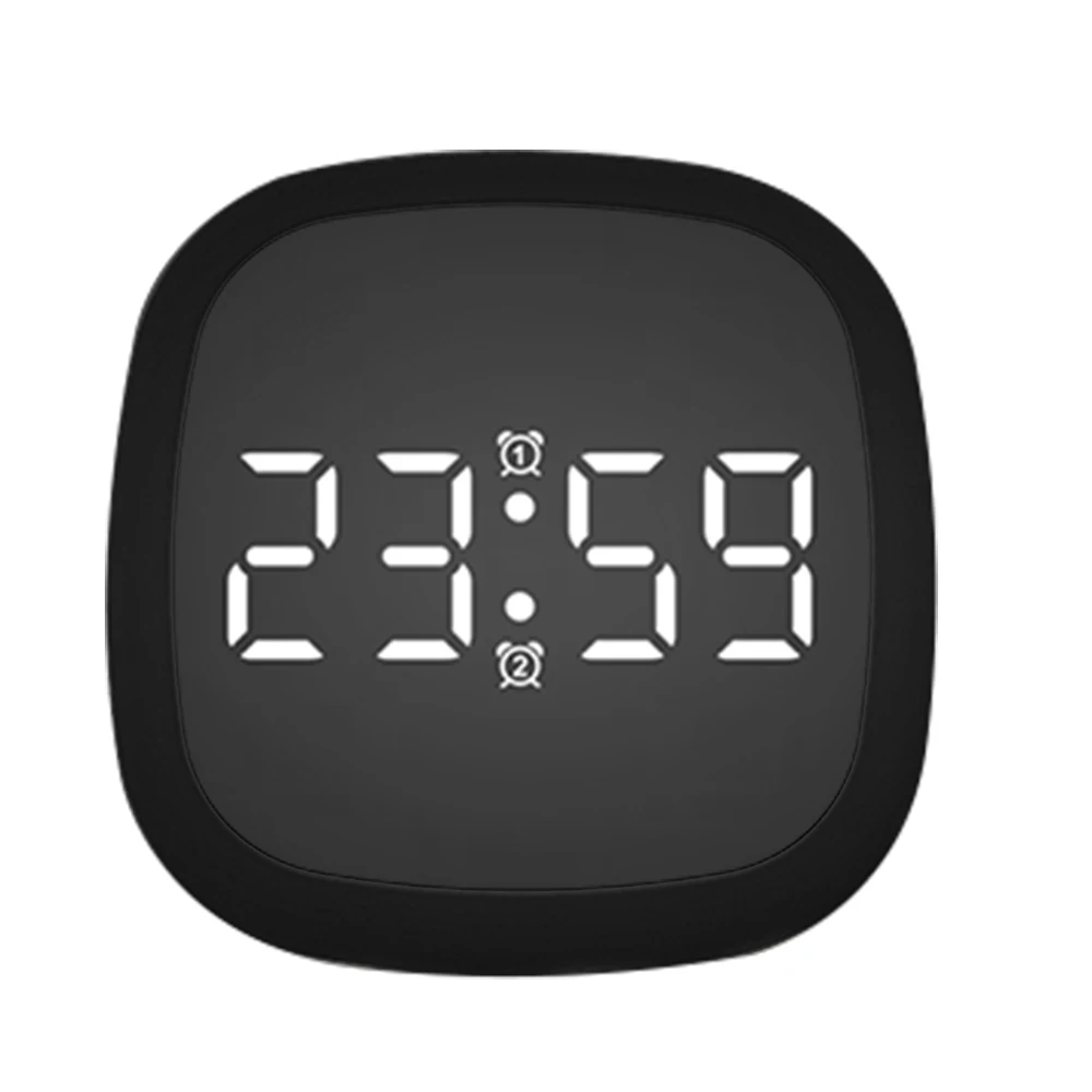 Battery Powered LED Silicone Alarm Clocks Silicone Electronic Table Clock Calendar Perfection