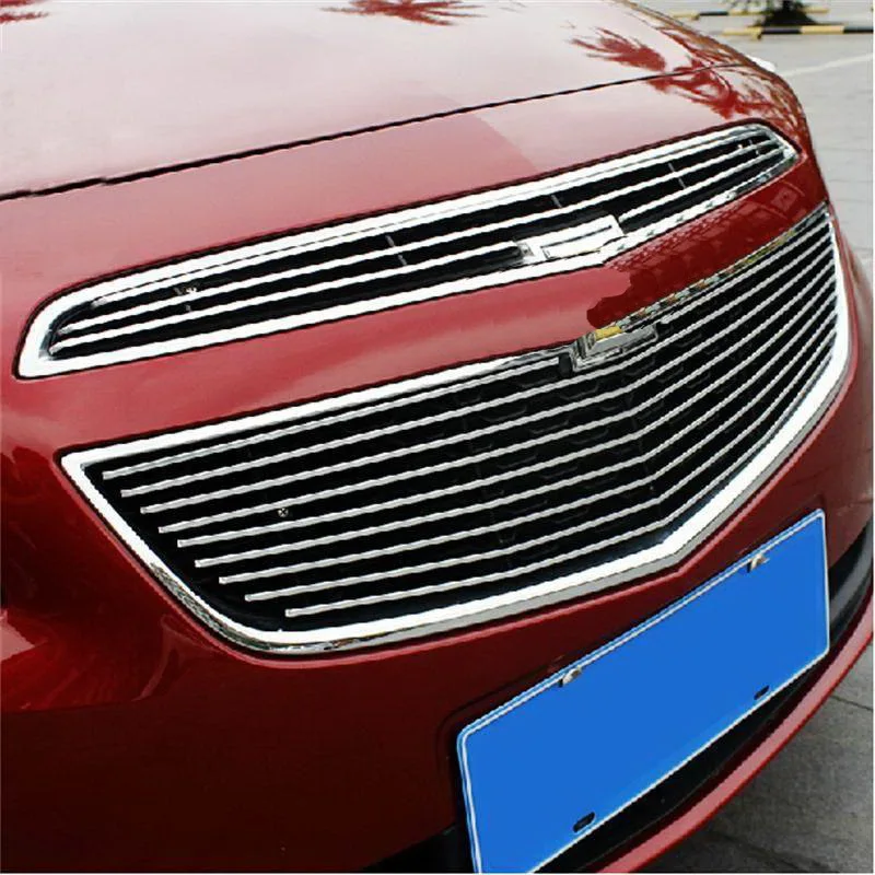 Tonlinker 2-4 шт. DIY Автомобильный Стайлинг алюминий передняя сторона сетчатый светильник чехол наклейки для классического Chevrolet Cruze Аксессуары