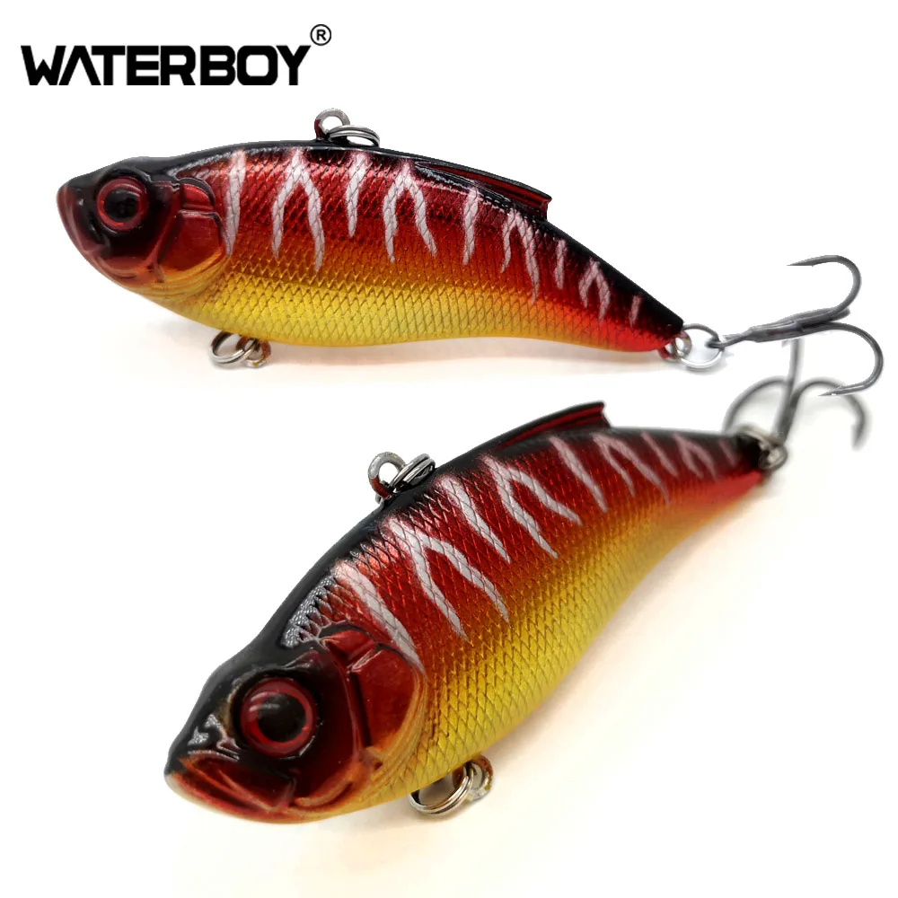 WATERBOY 7.5cm16.5g VIB приманка жесткая искусственная Рыбалка Vibe Lipless новая пластиковая Вибрация жесткая шумная погремушка Тонущая вибрационная приманка - Цвет: Color 7