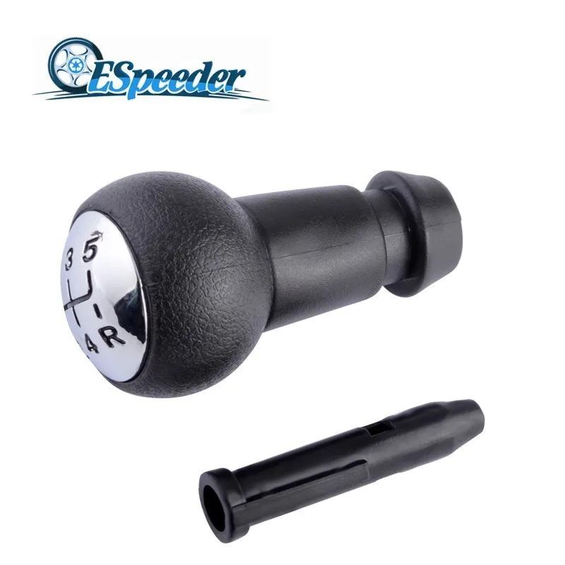 

ESPEEDER Car Parts 5 Speed Manual Car Gear Shift Knob With Sleeve Adapter Lever For Peugeot 106 206 306 406 806 107 207 307