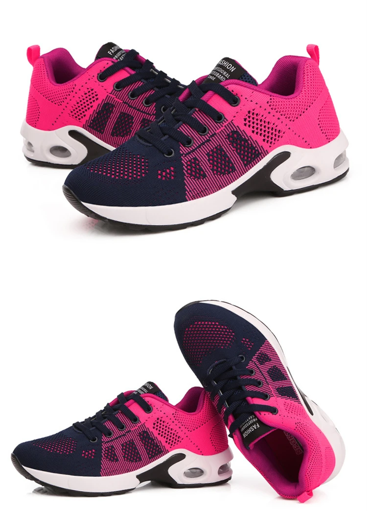 Летние спортивные женские кроссовки для бега; дышащие сетчатые кроссовки с розами; женская спортивная амортизирующая прогулочная обувь; кроссовки