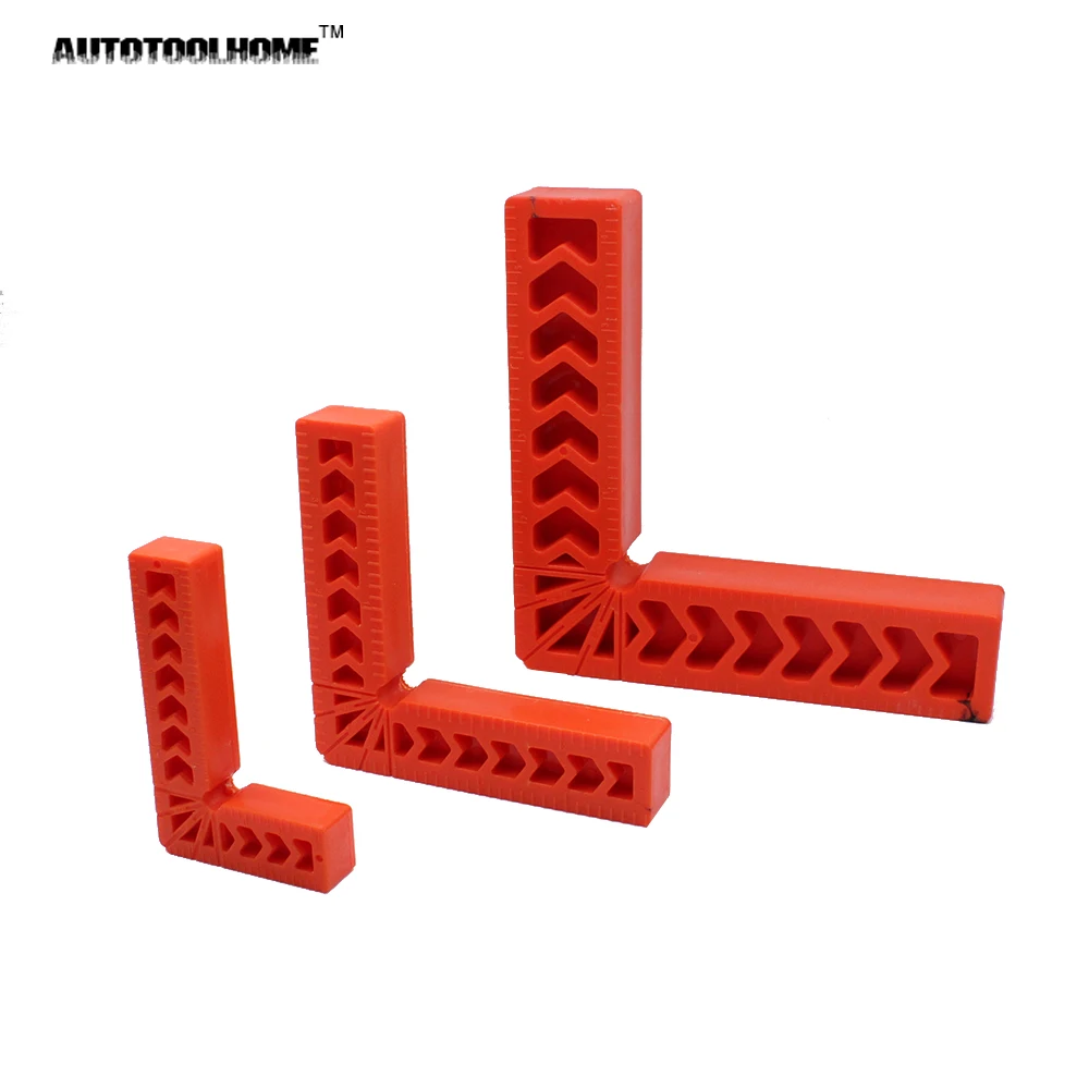 

1Pcs 3 4 6 inch 90 Degree Positioning Squares Woodworking Right Angle Plastic Corner Clamp for Carpenter Carpentry Squares