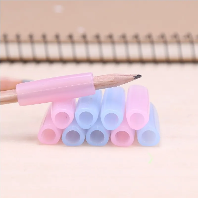 

10 Packs 30 Pcs Colored Rubber Pencil Sleeve Holding Helper For Pencil School Student Topper Soft And Safety Deli 0492