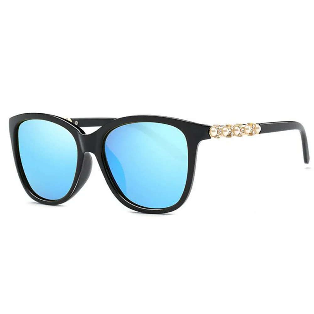 

VIAHDA Vintage Polarized Sunglasses Female Coating Retro Sexy Cat's Eye Sunglasses Women Brand Designer Mirror Glasses With Box