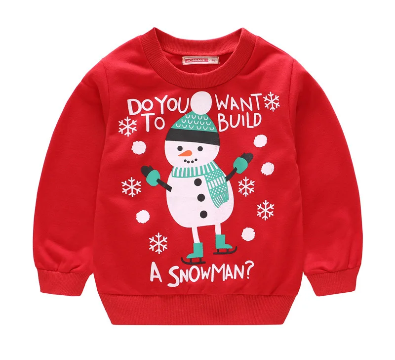 Winter warm cartoon long sleeve sweater shirt for boys girls pullover basic shirt for kids coats new year costumes children clothing (3)