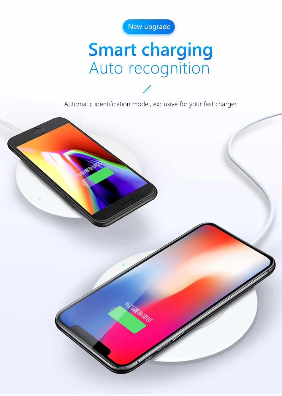 !ACCEZZ 5W Qi Wireless Charger Pad Fast Charging For iPhone X XS Samsung S8 S9 Huawei Mate 20 Pro For Xiaomi Charge Dock Station  (5)