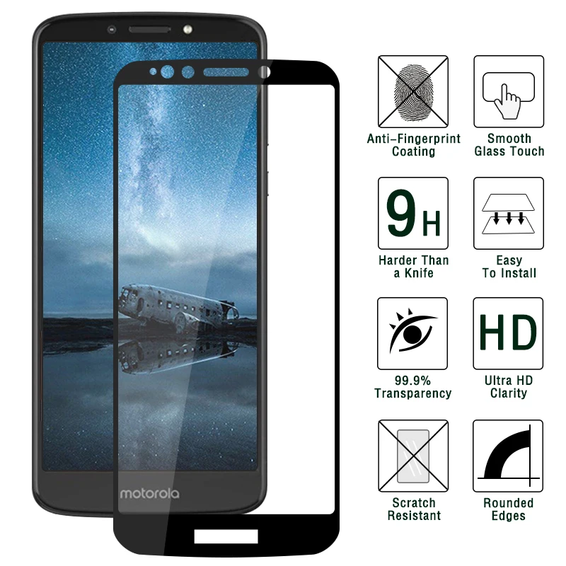 Для Motorola Moto E 5th защита от отпечатков пальцев жесткая стеклянная пленка для E5