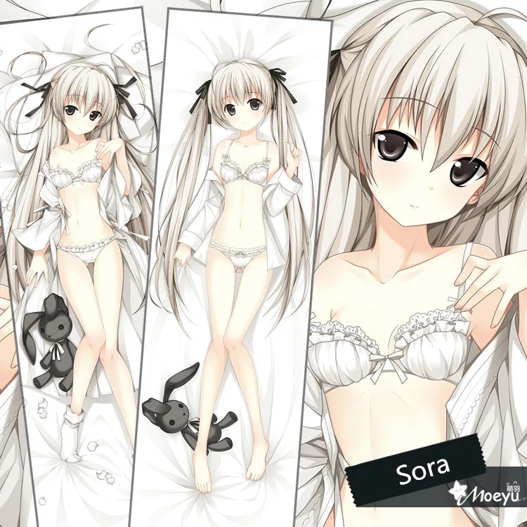 Чехол для подушки аниме Yosuga No Sora Kawaii длинная наволочка отаку двусторонняя ткань