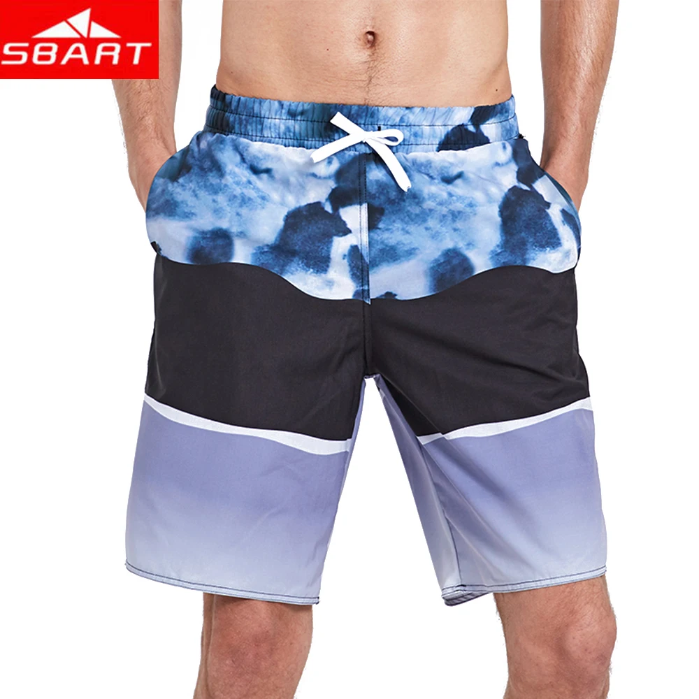 SBART Swimwear Men Swimming Shorts for Men Swim Boxer Swimming Trunks Polyester Boardshort