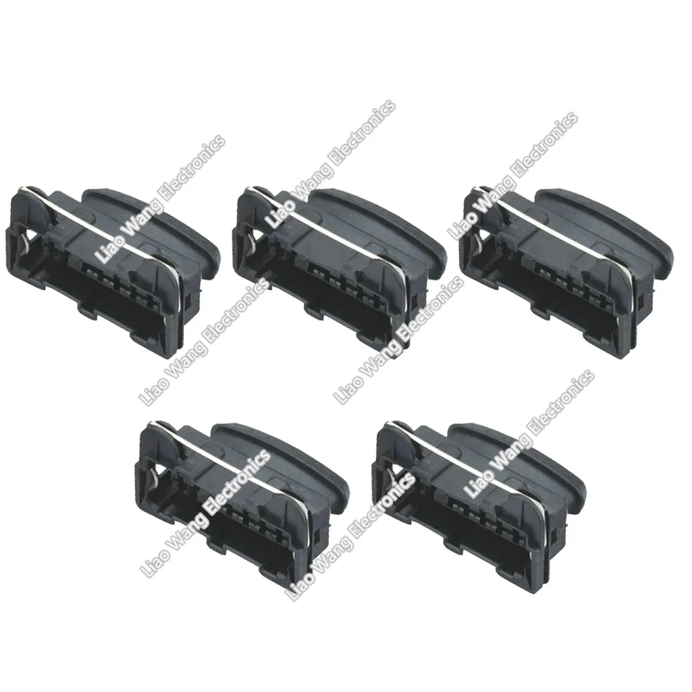 5 Sets 7 Pin series of high performance waterproof connector black