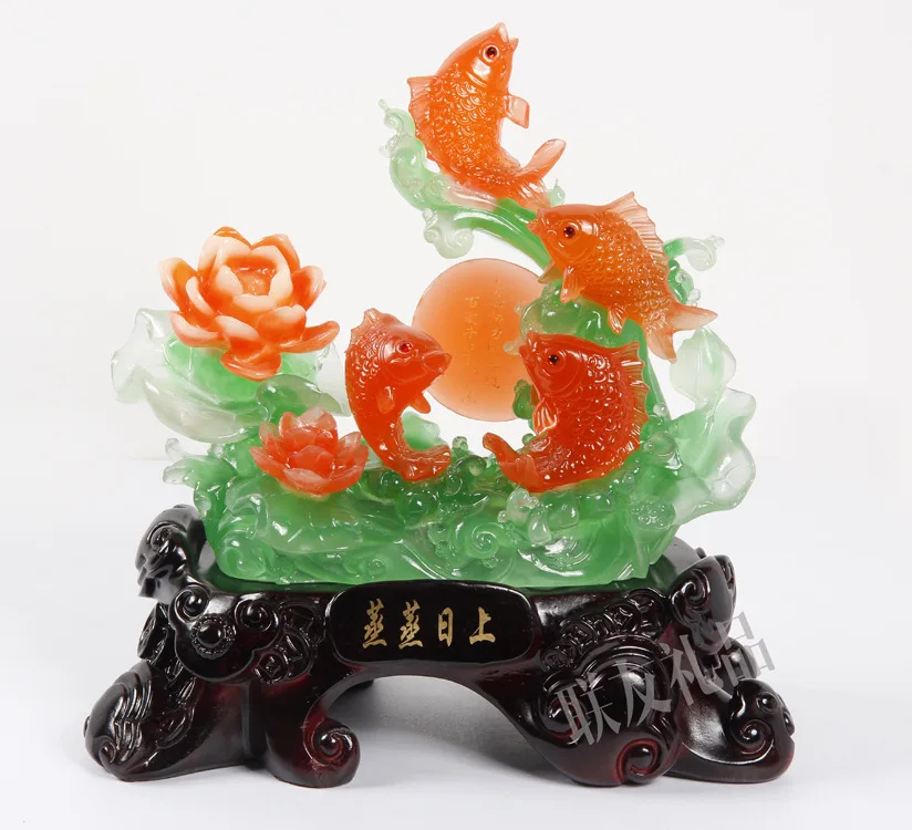 

Thriving, year after year more than, resin imitation jade ornaments home gifts , Lucky brave unicorn , toad